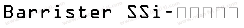 Barrister SSi字体转换